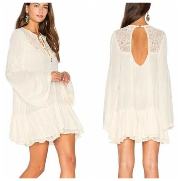 Free People Tops - Free People One Night Victorian Lace Boho Tunic S